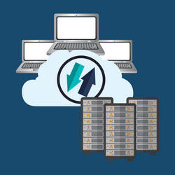 web hosting design vector image