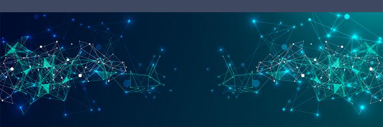 abstract plexus background glowing particles vector image