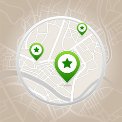 Heart Pointer Map Icon vector
