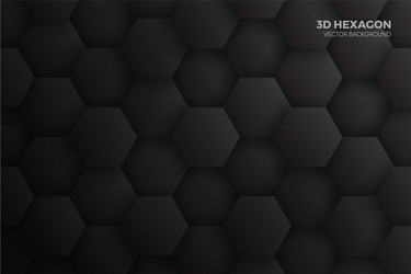 Dark Hexagon Blocks Abstract Background vector image