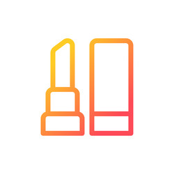 lipstick pixel perfect gradient linear ui icon vector image