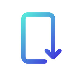 Reply pixel perfect gradient linear ui icon vector