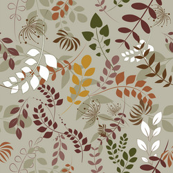 Seamless floral background vector