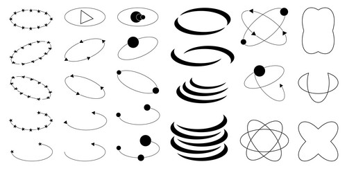 Set of y2k bling retro elements and abstract vector