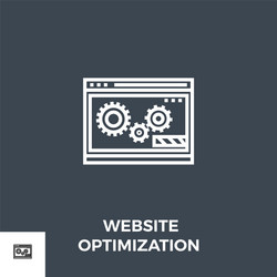 website optimization line icon vector image