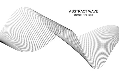 Abstract wave element for design digital vector
