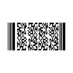 barcode or qr code isolated on a background vector image