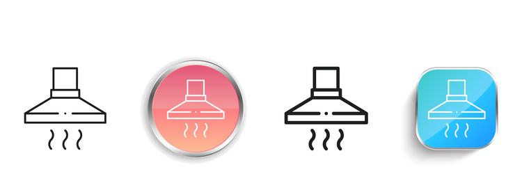 extractor icon thin linear regular and button vector image