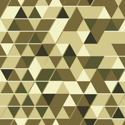 Khaki seamless pattern with triangular protection vector