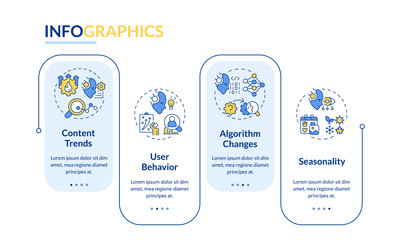 Multicolor ai for seo layout with thin linear vector