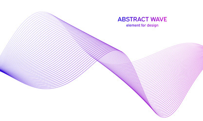 Abstract colorful wave element for design vector