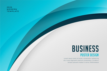 Blue Business Wave Background Vector Image