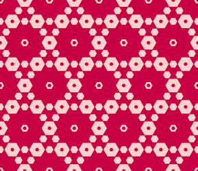 geometric hexagonal seamless pattern pink and red vector