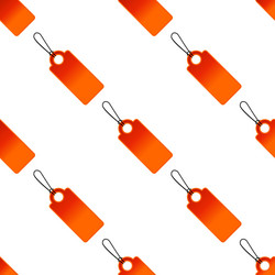 red string tag pattern vector image