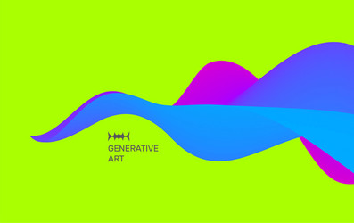 abstract background with waves dynamic effect vector image