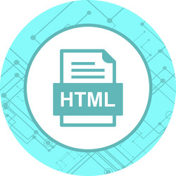 html file document icon vector image