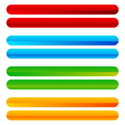 rectangle horizontal bright colorful button vector image