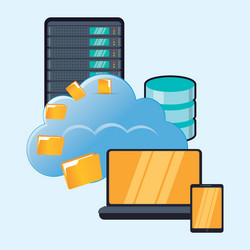 web hosting design vector image