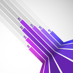 Abstract design element with violet lines vector