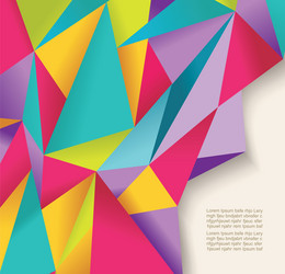 abstract geometric background with polygonal 3d vector image