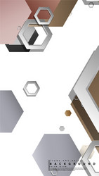 abstract geometric backgrounds with hexagon stone vector image