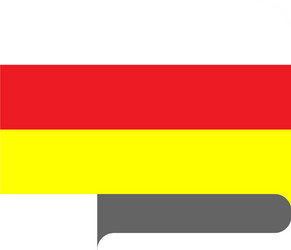flag horizontal shape pointer for world map vector image