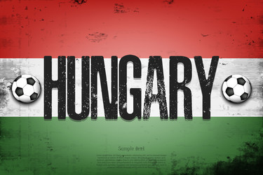 Hungarian Flag - Grunge Texture vector