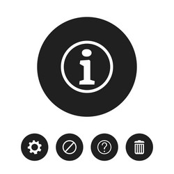 set of 5 editable web icons includes symbols vector image