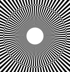 Radiating pattern with alternating colors vector