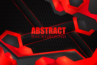 abstract fluid background with black and red color vector image