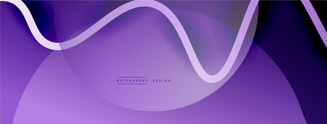 Abstract gradient background with wave line Vector Image
