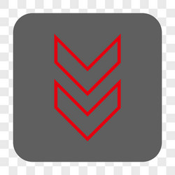 shift down rounded square button vector image
