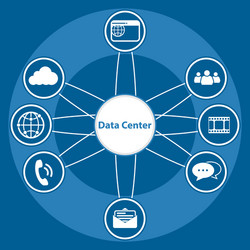 Big Data Icon Set - Data Center & Cloud vector