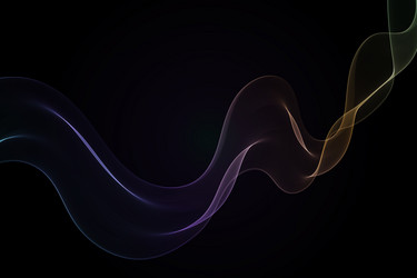 Multi-colored abstract waves the color vector