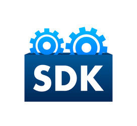 Sdk - software development kit icon stock vector