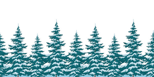 Christmas trees seamless pattern Royalty Free Vector Image