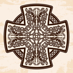 celtic national cross vector