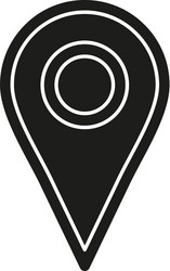 Map pointer pin icon - arrow compass vector