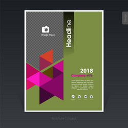 Abstract business brochure cover design flyer vector