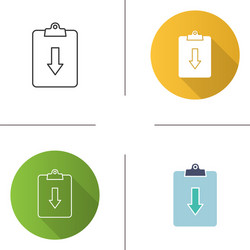 assignment returned icon vector