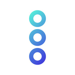 ellipsis menu pixel perfect gradient linear ui vector image