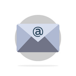 email inbox mail abstract circle background flat vector image