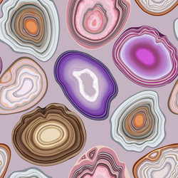 Geode & Agate Slice Pattern vector image