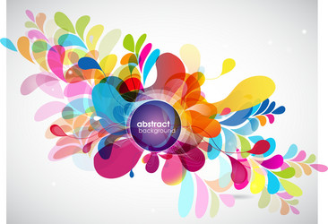 abstract colored background with circles vector image