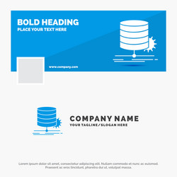 blue business logo template for algorithm chart vector image