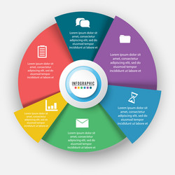 infographic template for diagram graph vector image