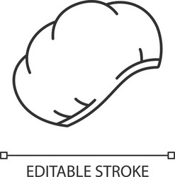 Disposable surgical cap linear icon vector