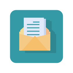 Abstract button icon folder with documents vector