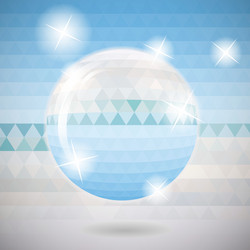 abstract circle with triangles vector image