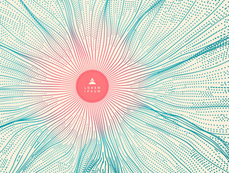 array with dynamic particles 3d futuristic vector image